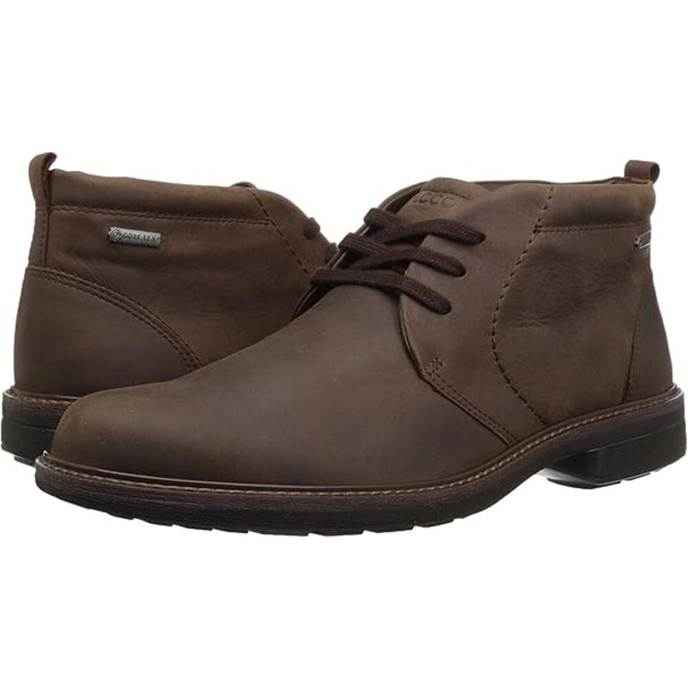 New ECCO Men's Turn Gore-TEX Chukka Tie Boot, Cocoa Brown, 6-6.5 - Picture 1 of 7